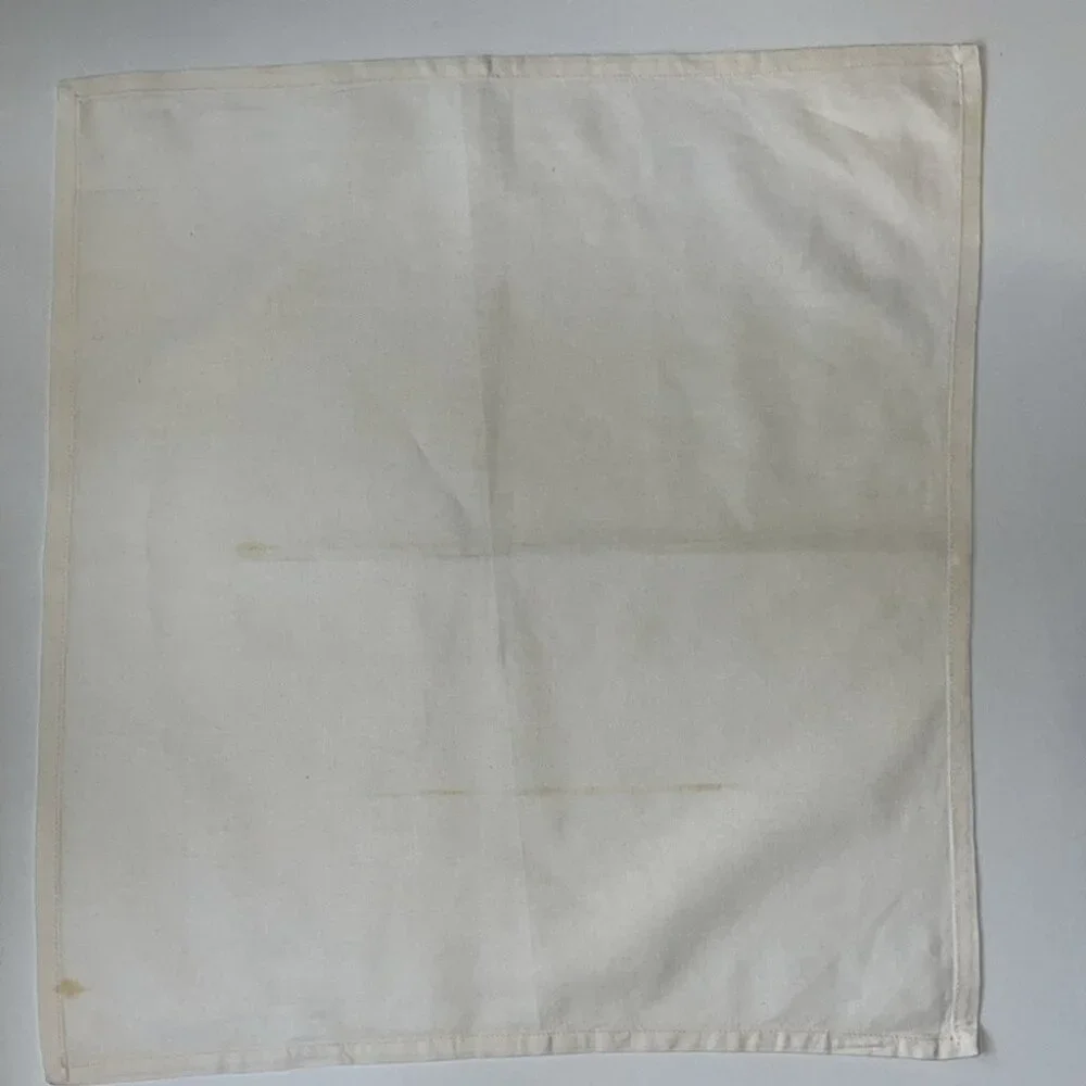 🤍✨ Off-White Cotton Fabric Napkins | Set of 4